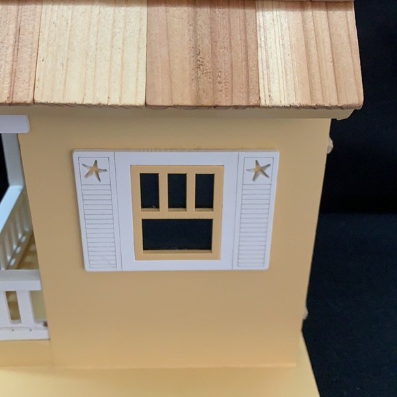 Home Bazaar Vctorian Cottage Yellow Bird House - Picture 9 of 16